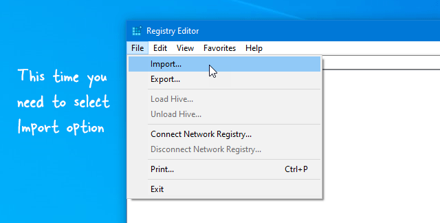 How to restore Windows registry