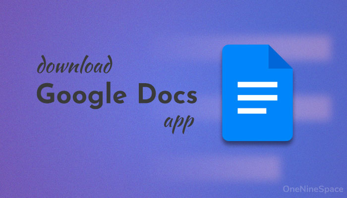 Download Google Docs app for Windows