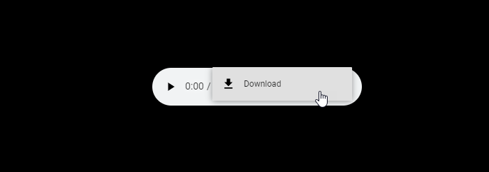 Download converted text as audio from google translate