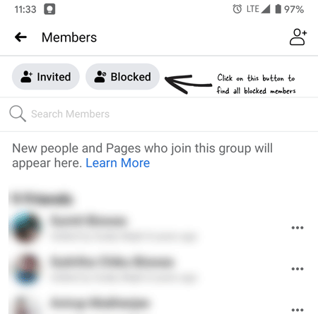 remove block for someone on facebook group