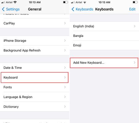 enable grammarly for gmail keyboard on ios