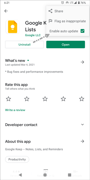 turn off auto updates google play store