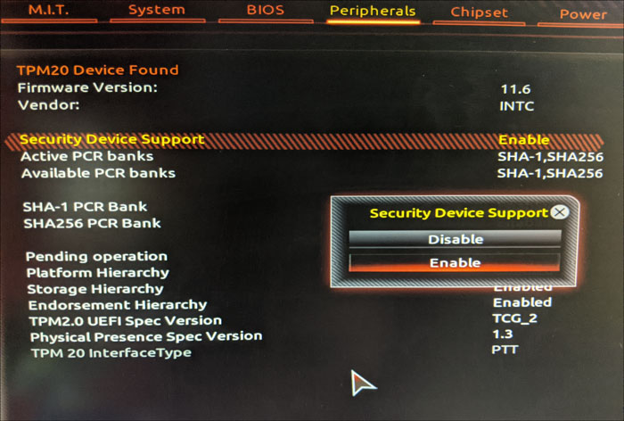 disable secure boot windows 10 gigabyte