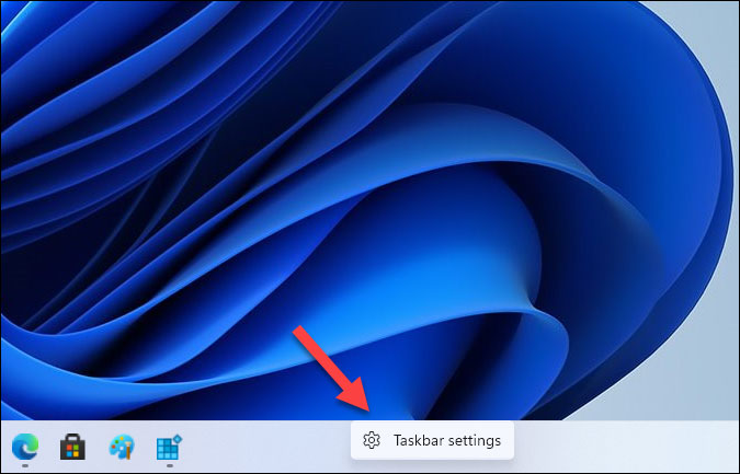 open taskbar settings windows 11