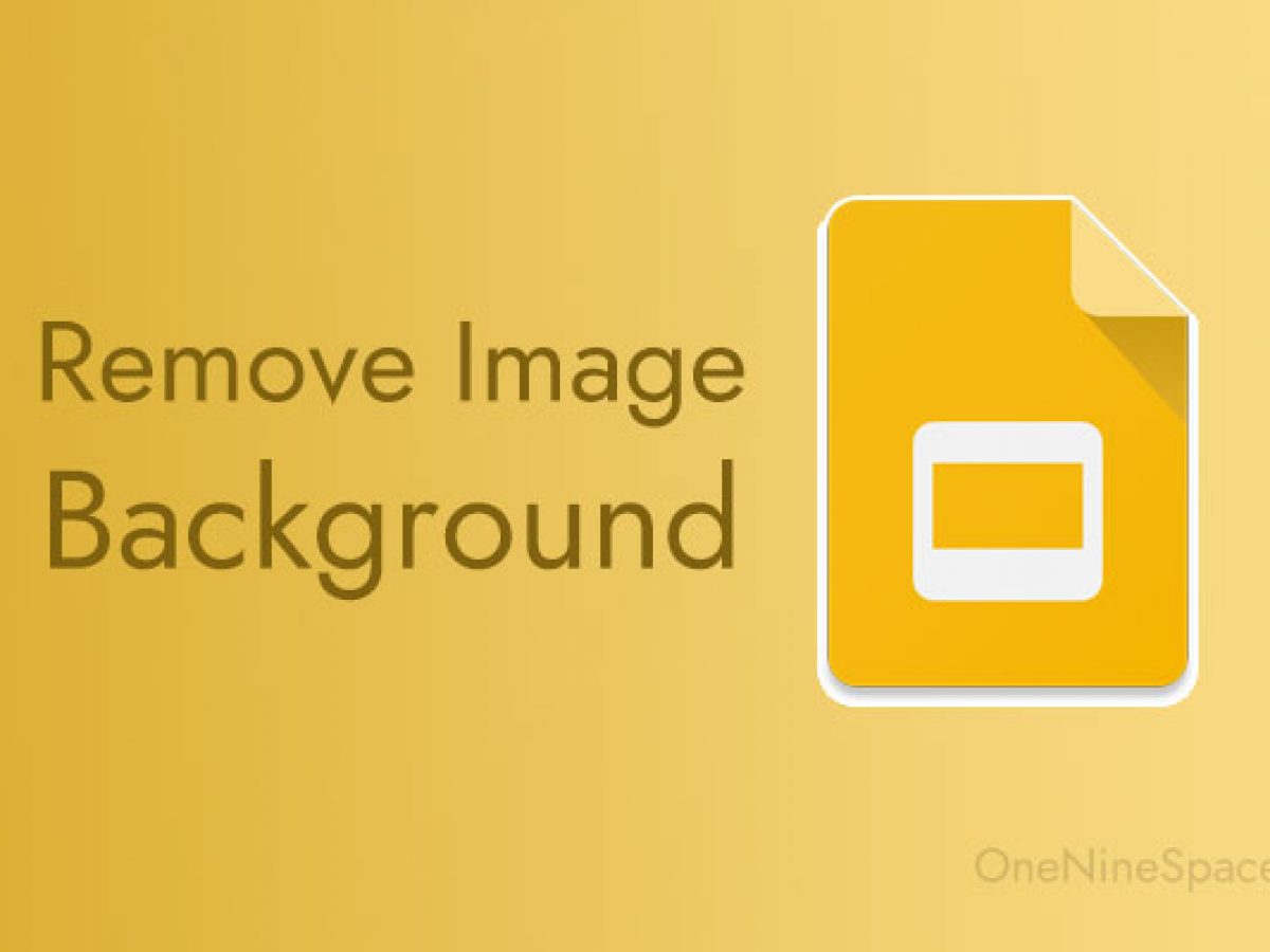 How to remove image background in Google Slides