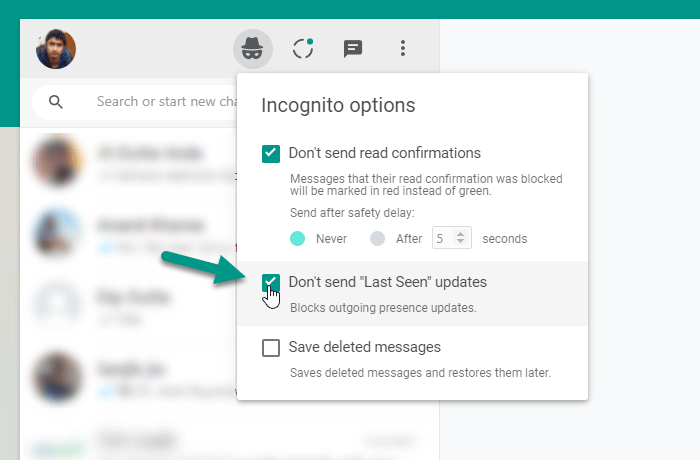 How to hide online status on WhatsApp Web