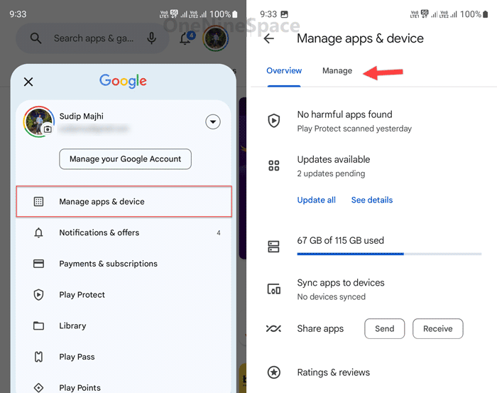 How to find deleted apps on Android